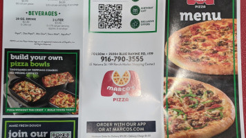 Marco's Pizza menu