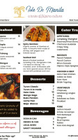 Cafe De Manila Perm menu