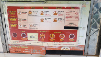 The Roll Pod menu