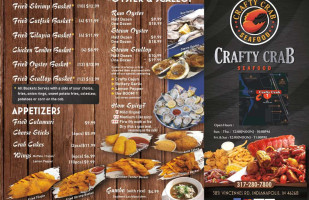 Crafty Crab Seafood menu