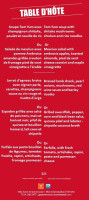 Gazette Restaurant Montreal menu