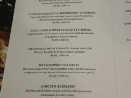 Starbucks menu