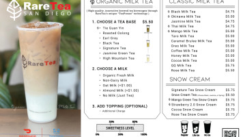 Me·me Tea Dessert menu
