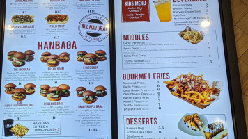 The Rusty Crab menu