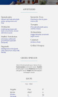 Athenian Owl menu