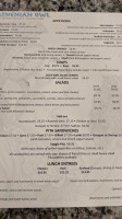 Athenian Owl menu