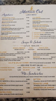 Athenian Owl menu
