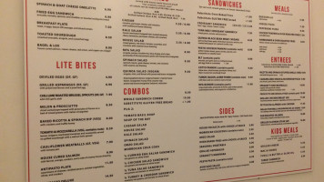 Mfa Cafe menu
