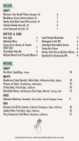 Jane’s Hideaway menu