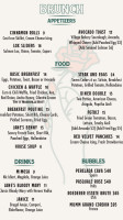 Jane’s Hideaway menu