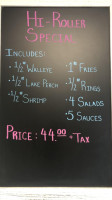The Grand Rapids Fishery menu