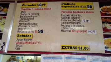 Chipotle Mexican Grill menu