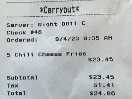 National Coney Island menu