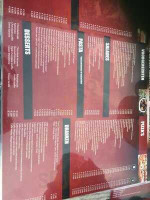 The Cove menu