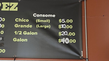Birrieria Lopez menu
