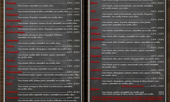Circle Burger menu