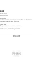 Wraps Kabobs menu