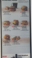 Mcdonald's menu