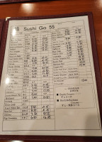 Sushi Go 55 menu