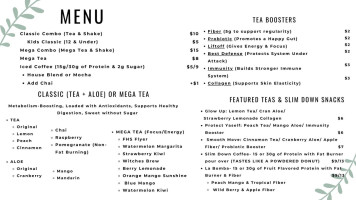 Heart City Health Cafe menu