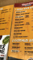 Teriyaki Madness menu