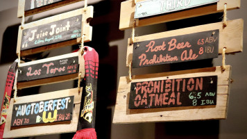 Forbidden Barrel Brewing Company menu