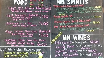 Forbidden Barrel Brewing Company menu