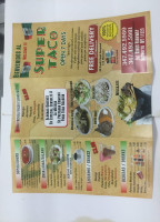 Super Taco menu