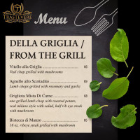 Trastevere menu