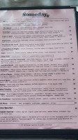 Somedays Pizza Noosa menu
