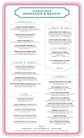 Common Bond Brasserie Bakery menu