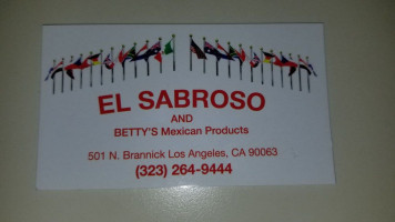 El Sabroso menu