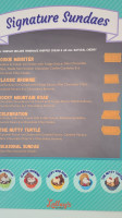 Lolley's Ice Cream menu