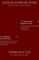 Sandbar Beach Club At Capt Hirams Resort menu