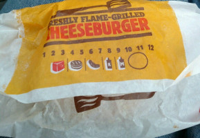 Burger King menu