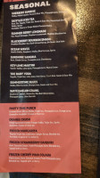 The Railyard Restaurant Bar menu