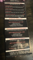 The Railyard Restaurant Bar menu