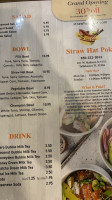 Straw Hat Poke menu