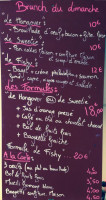 Bistro Campagne menu