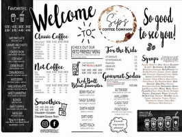 Sip's Coffee Company Llc menu