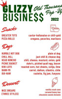 Slick Pig Barbeque menu