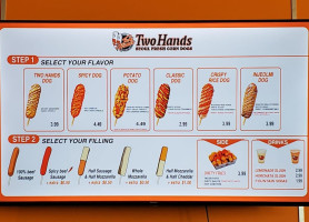 Two Hands Corn Dogs menu