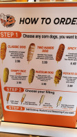 Two Hands Corn Dogs menu