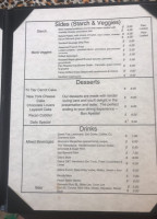 River Rendezview, Dido's The Yellowstone menu
