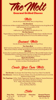 The Melt Grilled Cheese Truck menu