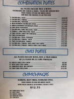 Morelia Tacos menu