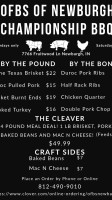 The Old Fashioned Butcher Shoppe Of Newburgh menu