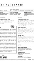 First Watch menu