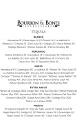 Bourbon Bones menu
