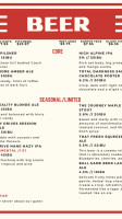 Eastland Cafe menu